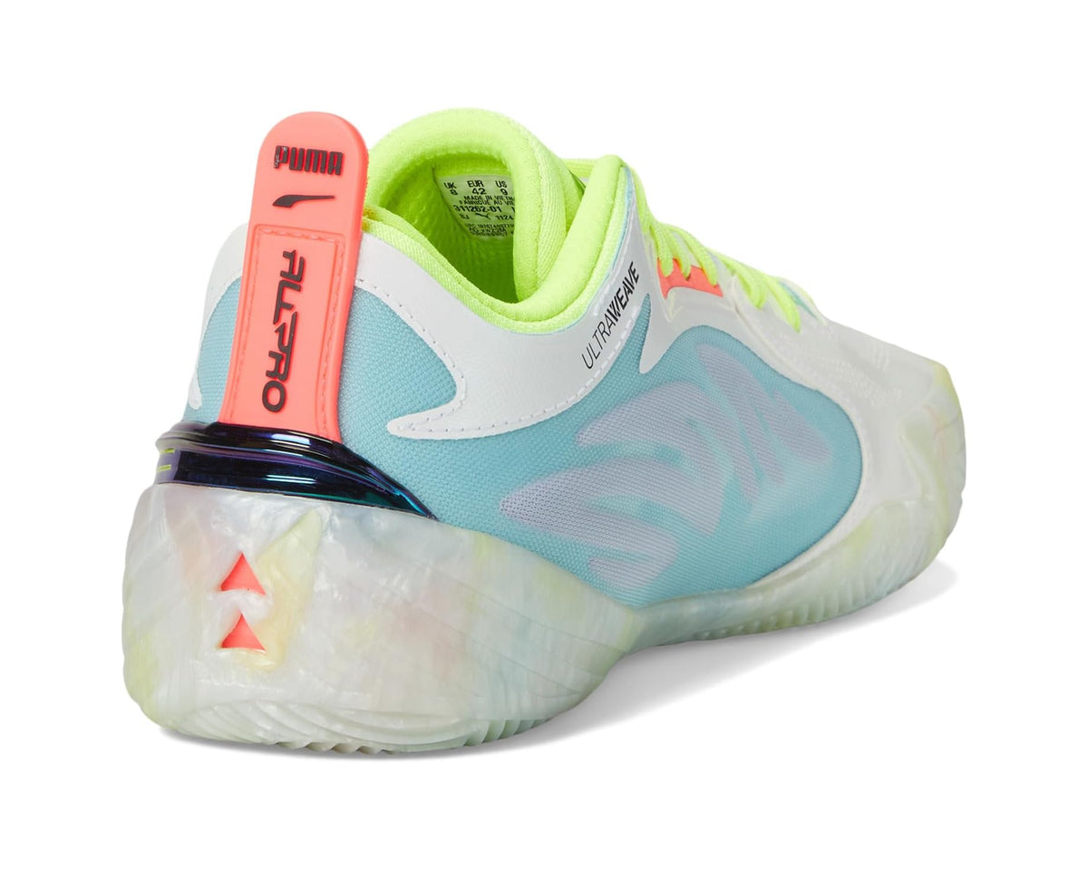 Men's PUMA All-Pro Nitro Elite Basketball Shoess Light Aqua/Yellow Alert