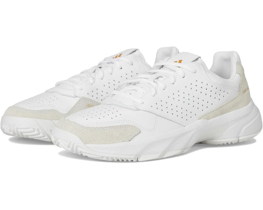 Unisex adidas Courtjam Control 3 Tennis Shoe White/White/White