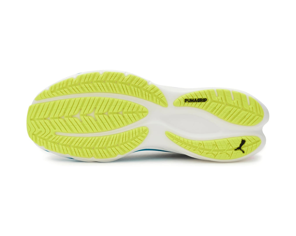 Men's PUMA Velocity Nitro 4 Running Shoes White/Ultra Blue/Poison Pink