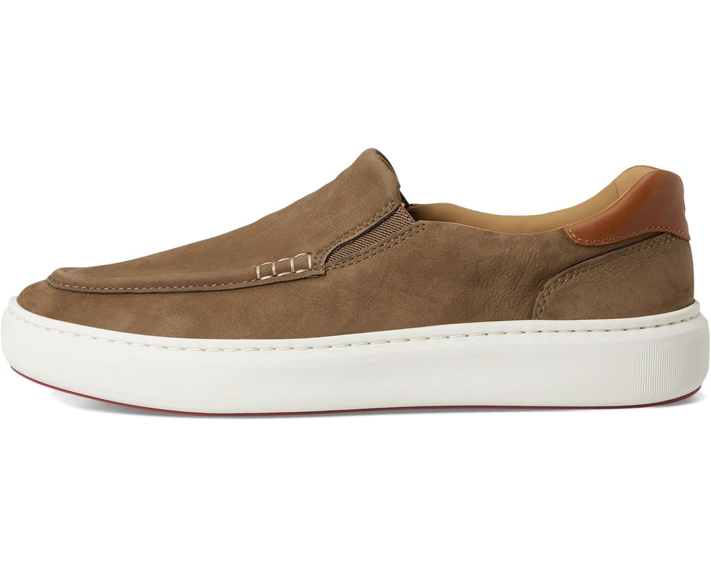 Men's Johnston & Murphy Anders Moc Toe Slip-on Taupe Nubuck