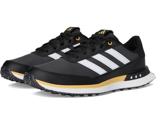 Men's adidas Golf S2G Spikeless Leather Golf Shoes Core Black/Footwear White/Oat