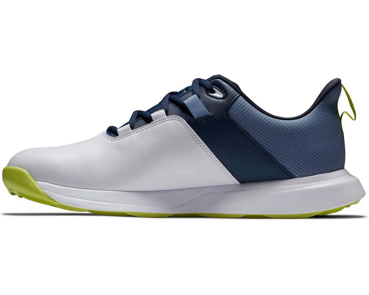 Men's FootJoy ProLite Golf Shoes - Previous Season Style White/Navy/Lime