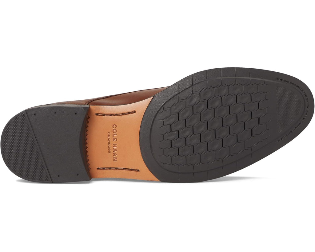 Men's Cole Haan Dean Grand Cap Toe Oxfords Brit Tan/Dark Chocolate/Natural