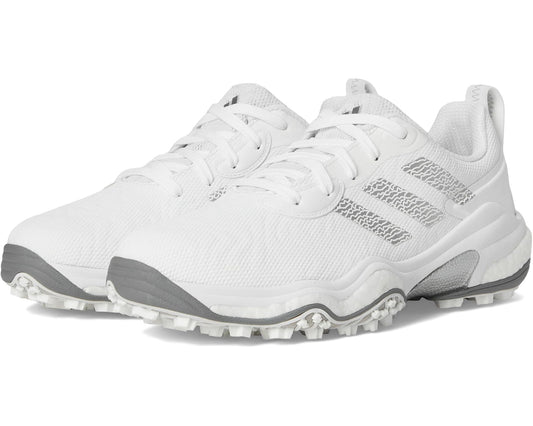 Men's adidas Golf Codechaos 25 Golf Shoes Footwear White/Silver Metallic/Grey Two