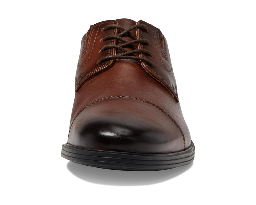 Men's Clarks Whiddon Cap Mahogany Leather