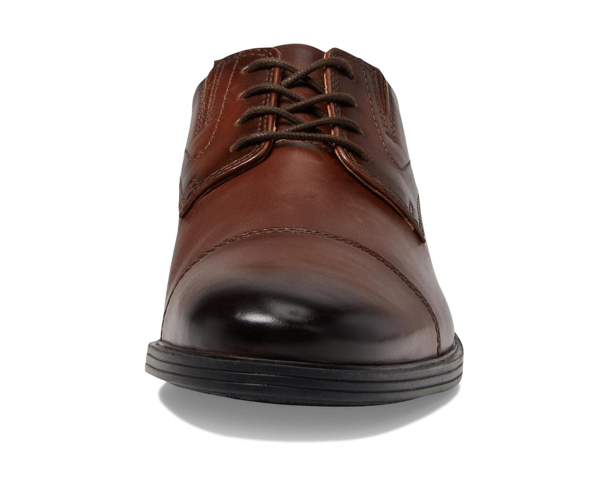 Men's Clarks Whiddon Cap Mahogany Leather