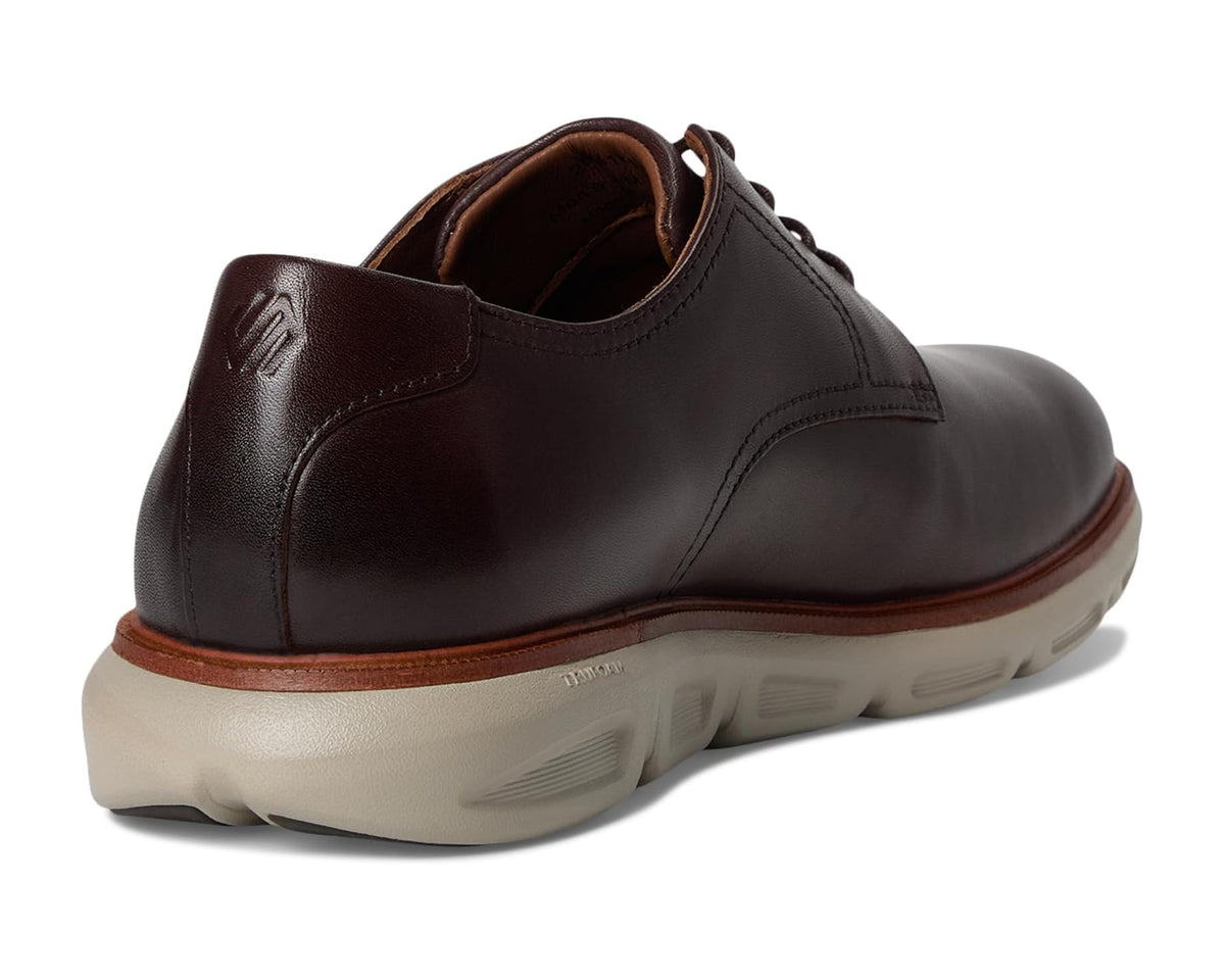 Men's Johnston & Murphy Larkin Plain Toe Mahogany Italian Calfskin