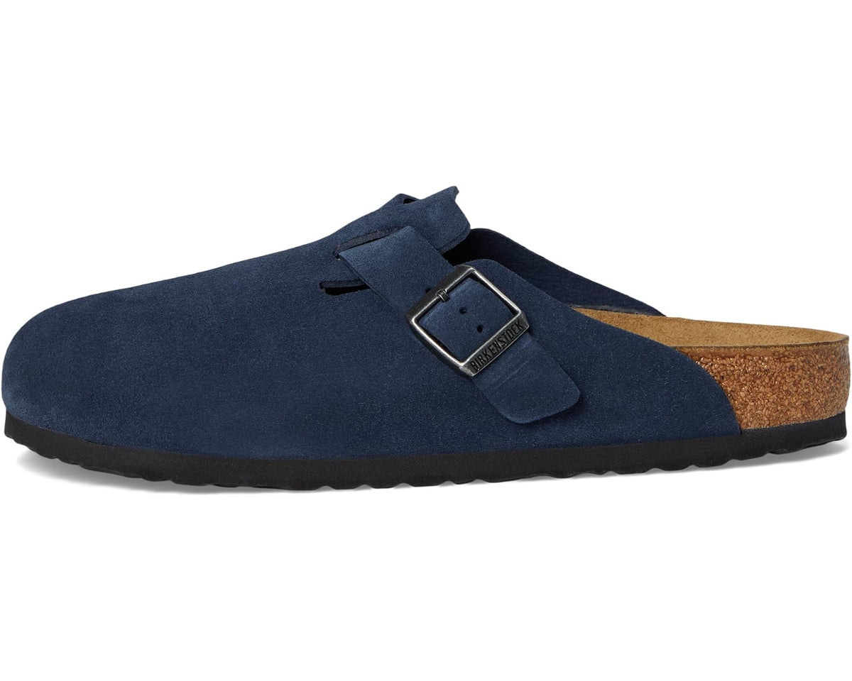 Unisex Birkenstock Boston - Suede (Unisex) New Navy