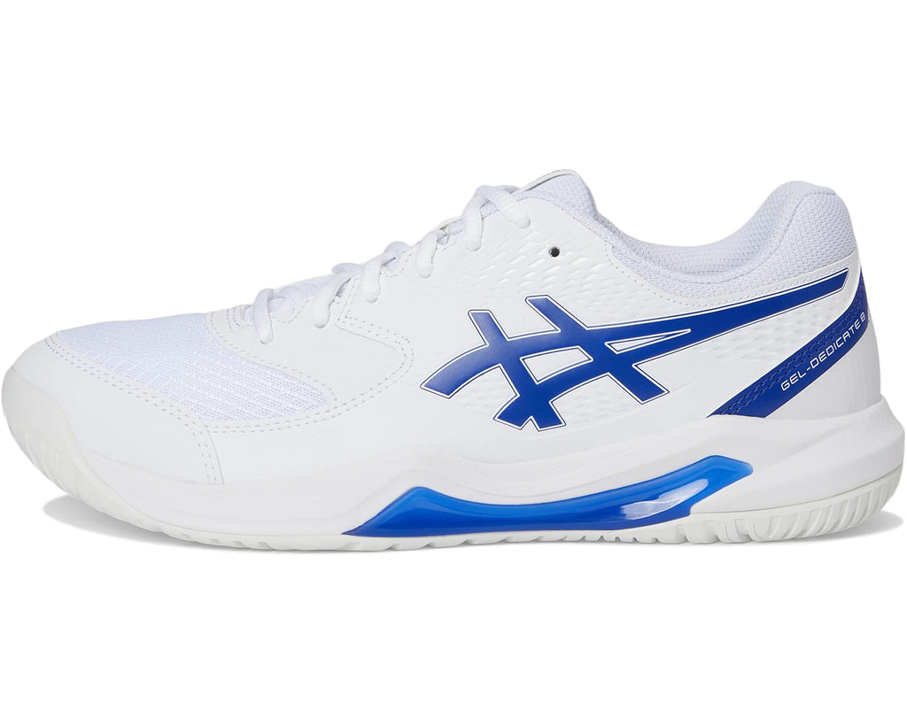 Men's ASICS Gel-Dedicate 8 White/Dark Cobalt