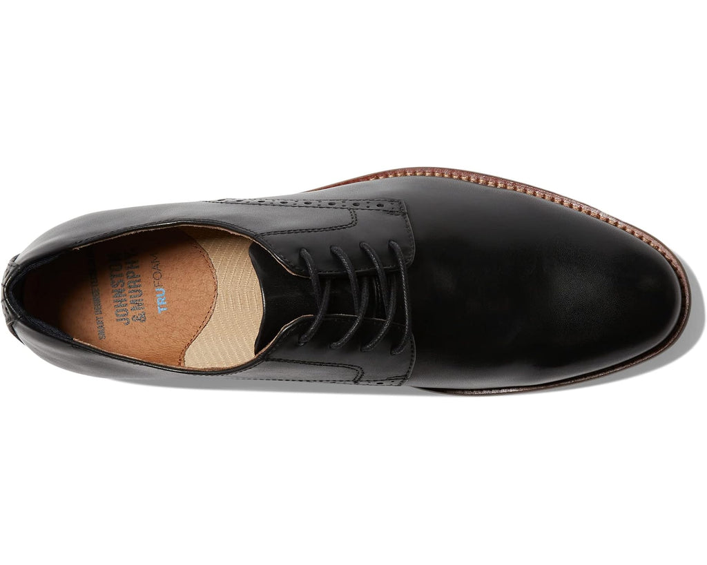Men's Johnston & Murphy Conard 2.0 Plain Toe Black Full Grain