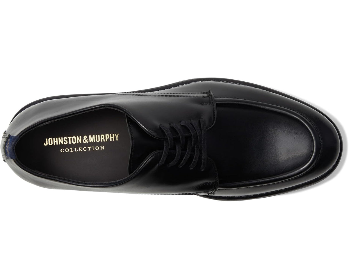 Men's Johnston & Murphy Collection Huxley Moc Toe Derby Black European Calfskin