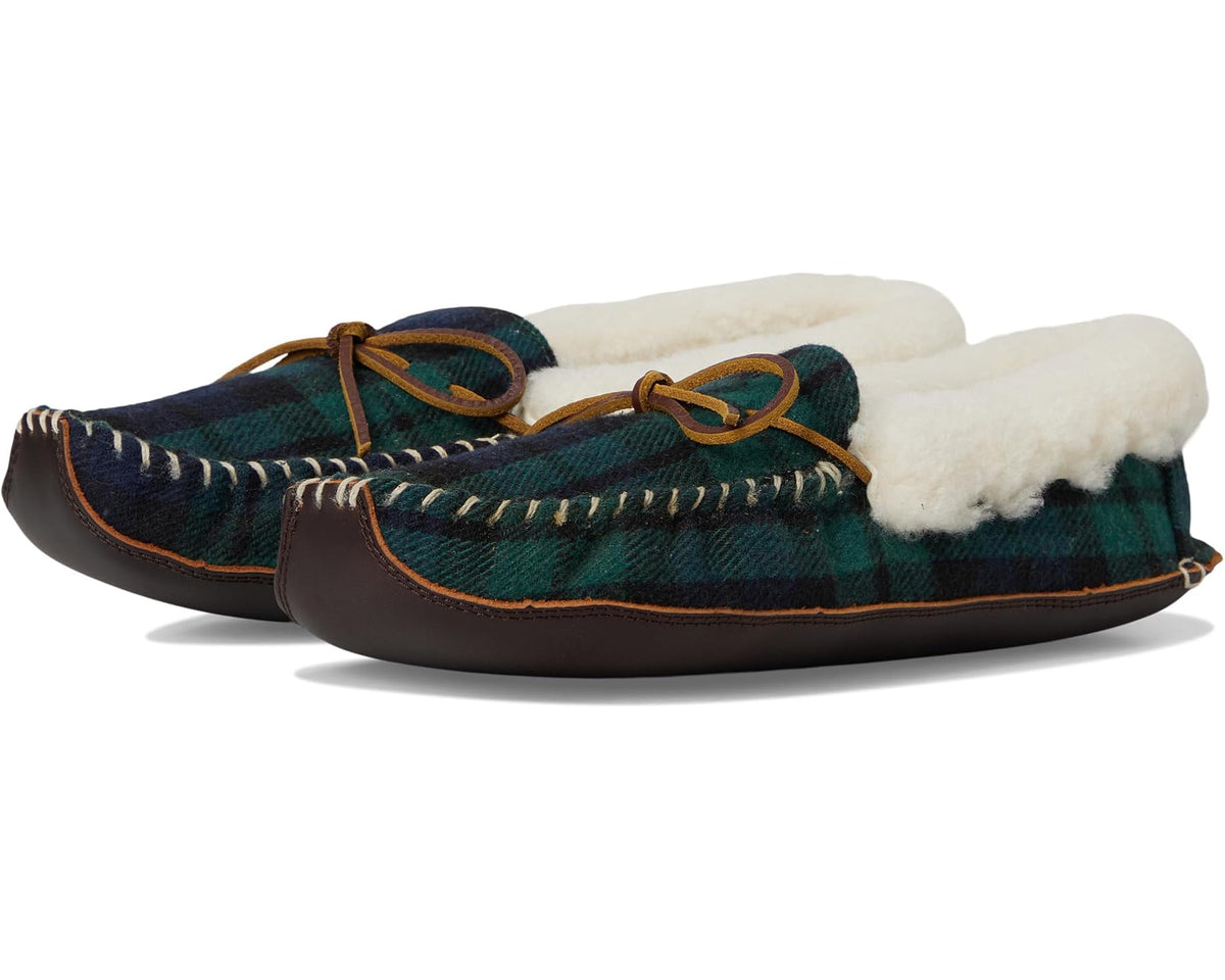 Unisex Polo Ralph Lauren Yarmond Slipper Blackwatch Plaid/Brown