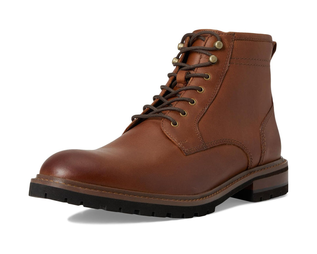 Men's Johnston & Murphy Barrett Plain Toe Boots Tan Full Grain 1