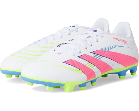 Unisex adidas Predator Club Firm Ground/Multi Ground Soccer Cleats White/Lucid Pink/Lucid Lemon