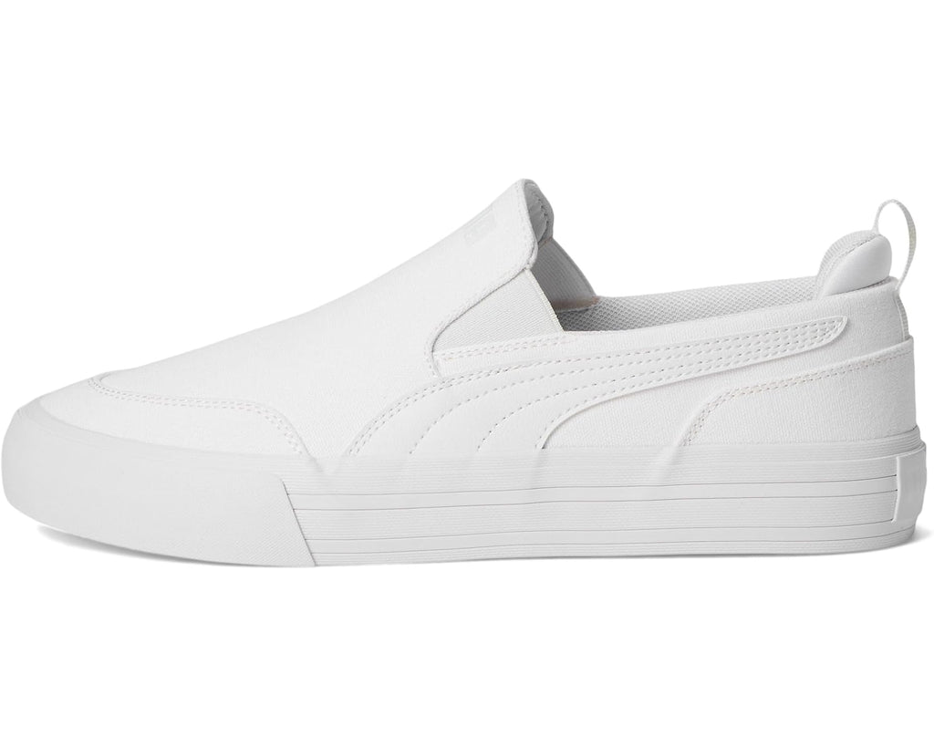 Men's PUMA Court Classic Vulc Slip On Sneakers Puma White/Puma White