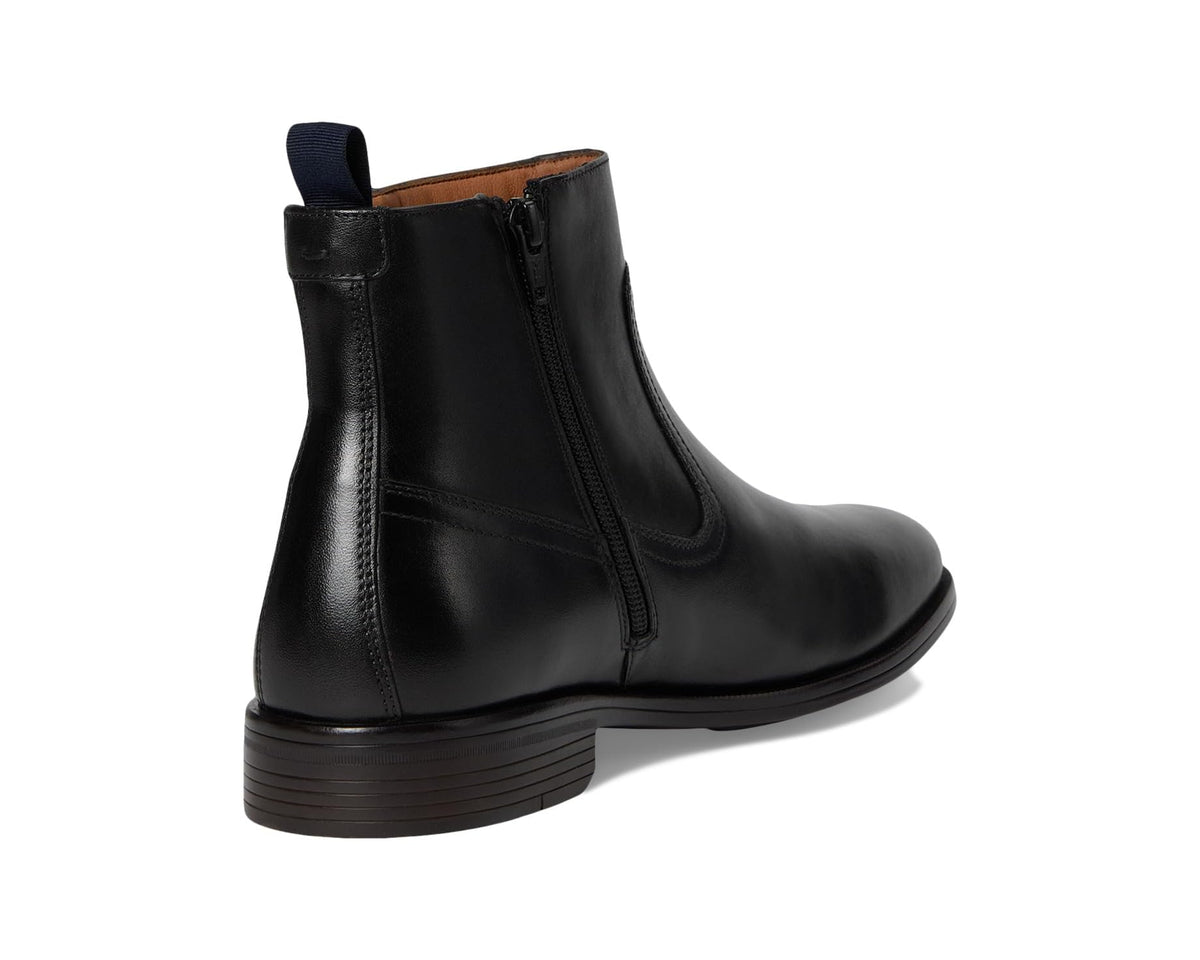 Men's Johnston & Murphy Reeve Zip Boots Black Full Grain