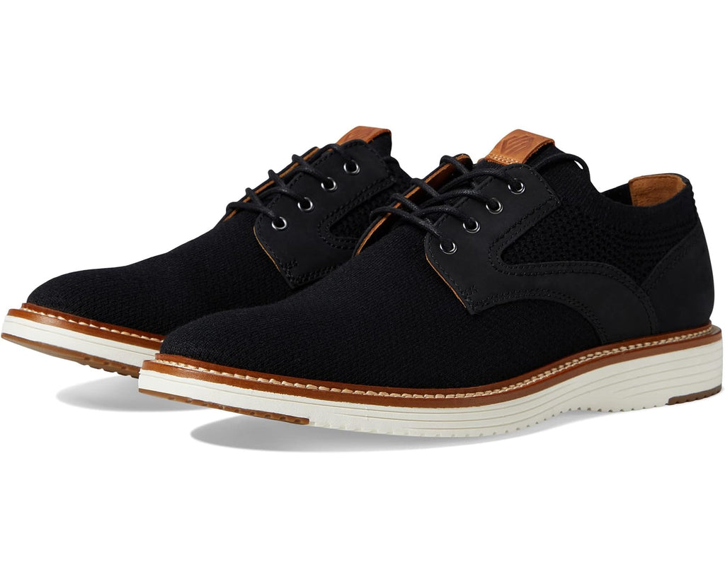 Men's Johnston & Murphy Upton Knit Plain Toe Black Knit