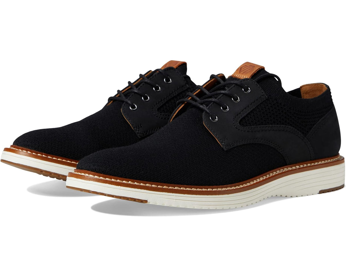 Men's Johnston & Murphy Upton Knit Plain Toe Black Knit