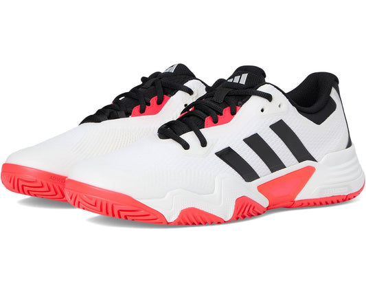 Men's adidas SoleMatch Control 2 Tennis Shoes White/Black/Silver Metallic