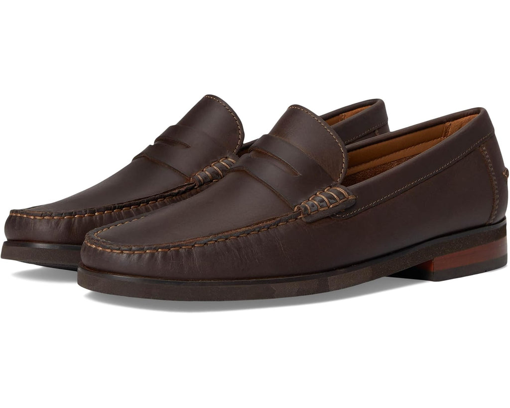 Men's Florsheim Berkley Flex Penny Loafers Brown Crazy Horse