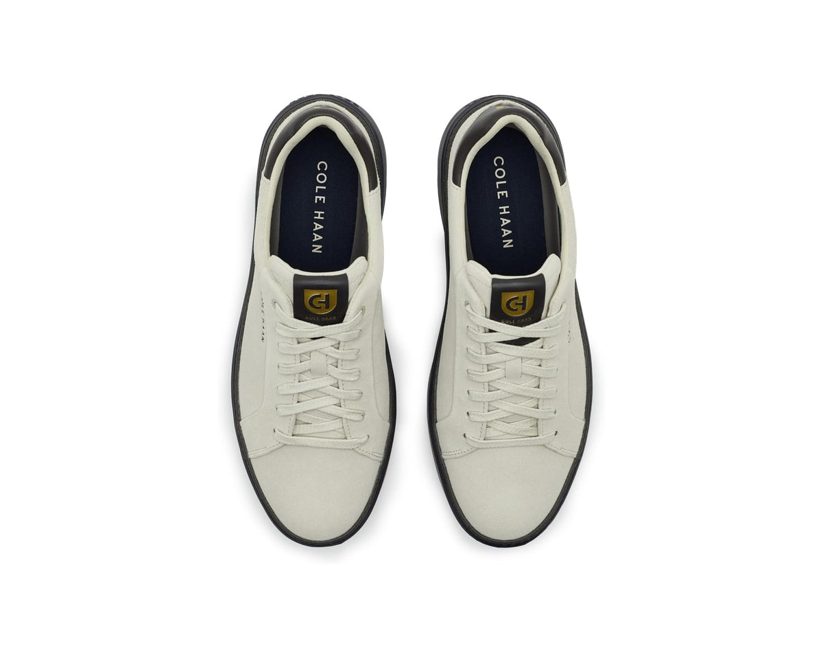 Men's Cole Haan Grandpro Topspin Sneaker Silver Birch Suede/Raven/Midnight Moon
