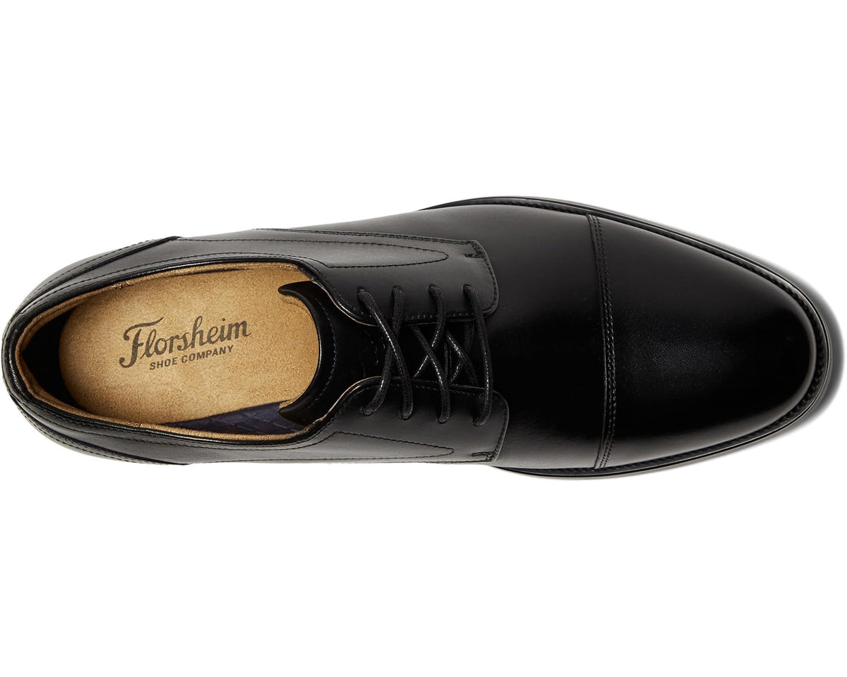 Men's Florsheim Rucci Cap Toe Oxford Black/Black Sole