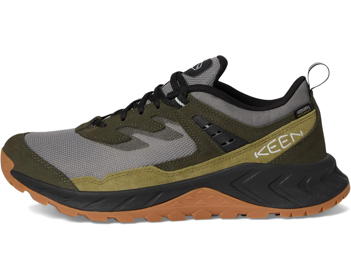 Men's KEEN Hightrail Waterproof Hiking Shoes Steel Grey/ForeST Night