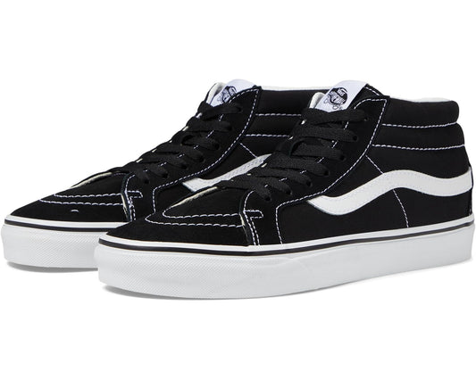 Unisex Vans SK8-Mid Reissue Black/True White