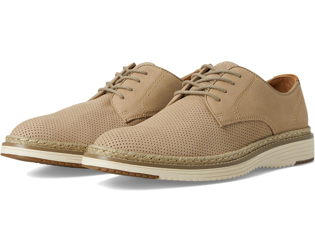 Men's Johnston & Murphy Upton Perfed Plain Toe Taupe