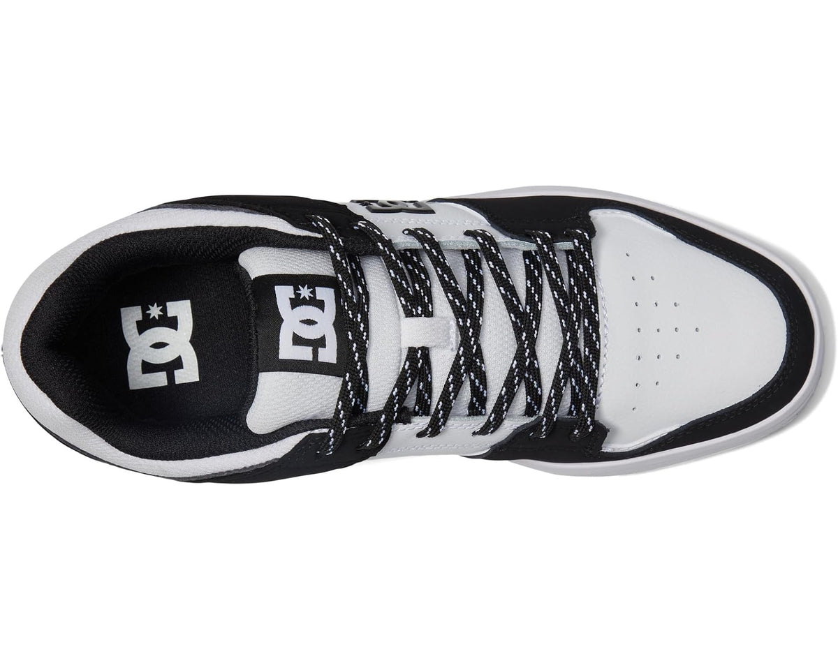 Men's DC Cure Casual Low Top Skate Shoes Sneakers White/Black/Carbon