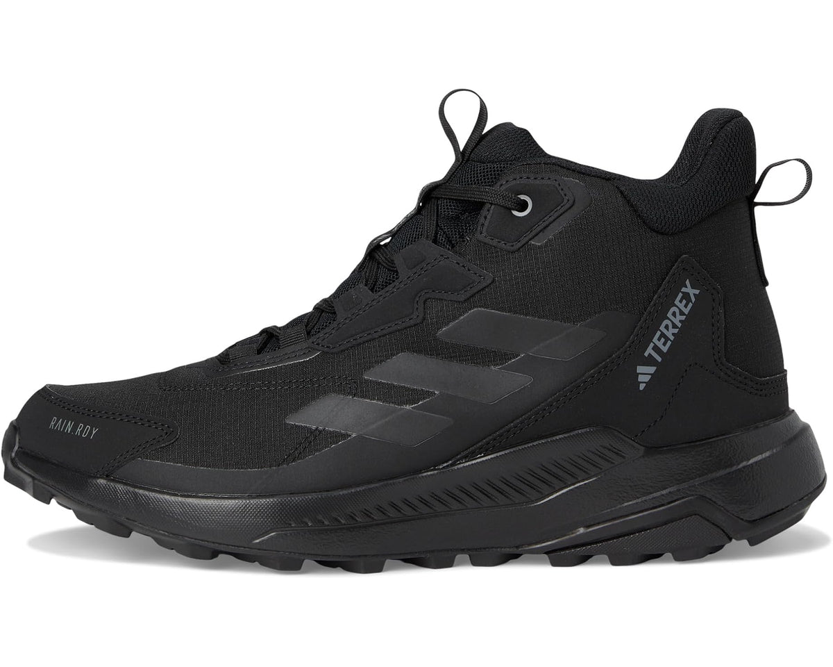 Men's adidas Outdoor Terrex Anylander Mid RAIN.RDY Hiking Shoes Black/Black/Grey