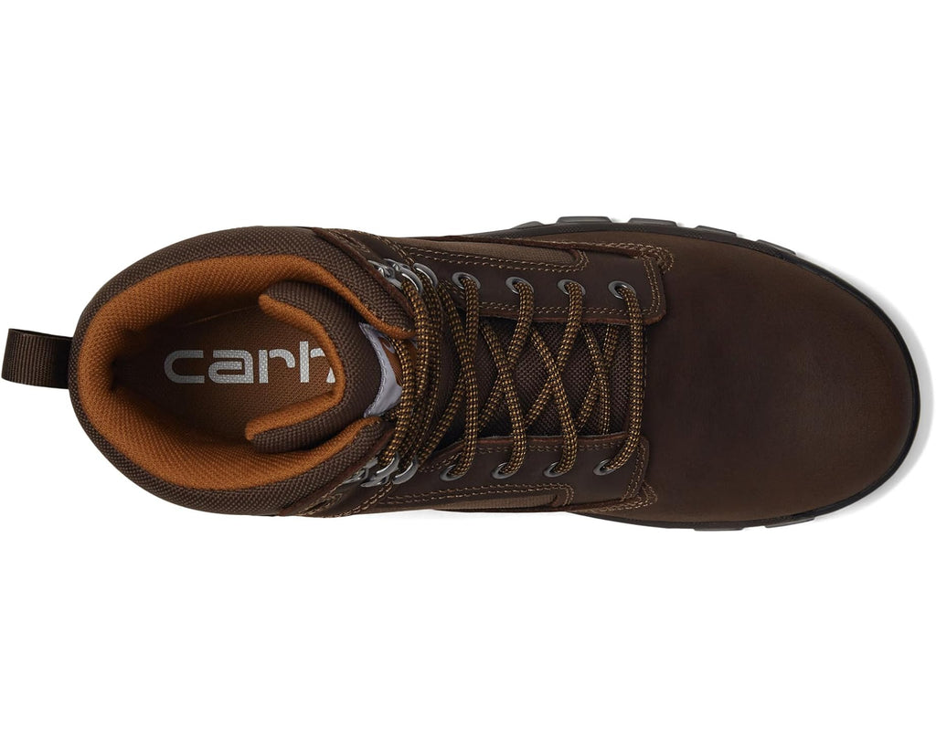 Men's Carhartt Rugged Flex 6 Waterproof Soft Toe Chocolate Brown Oil Tanned