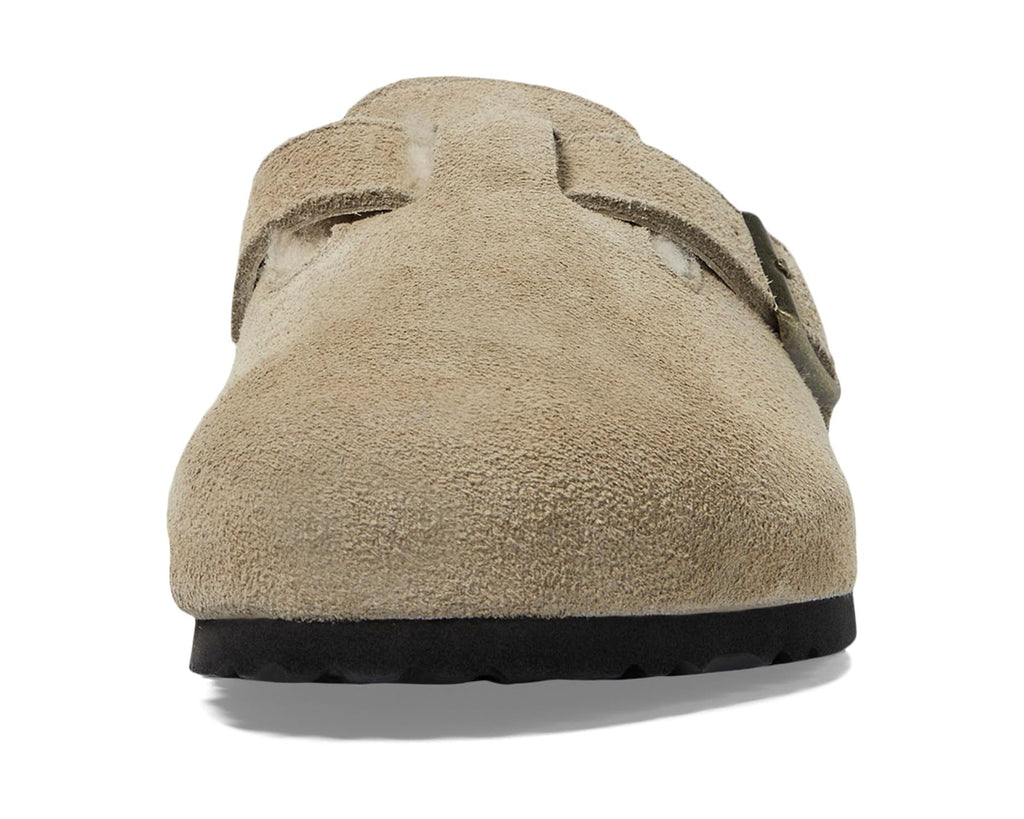 Women's Birkenstock Boston Shearling - Suede (Unisex) Taupe