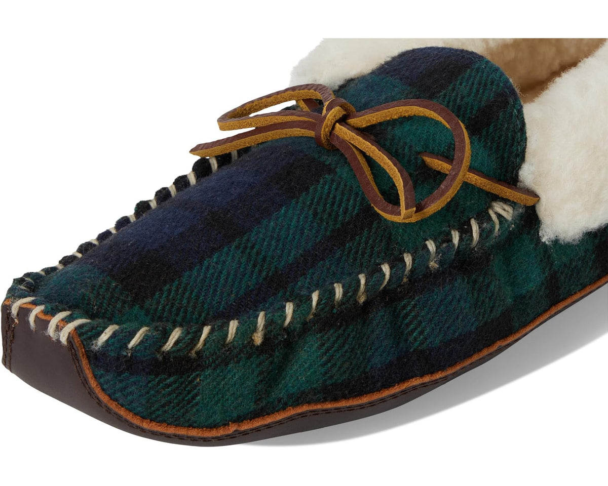 Unisex Polo Ralph Lauren Yarmond Slipper Blackwatch Plaid/Brown