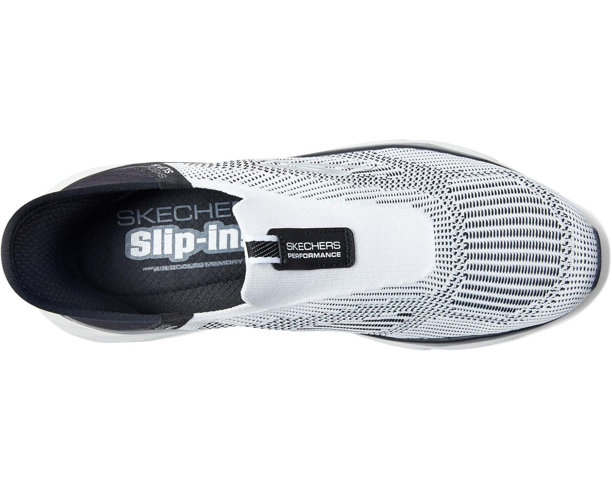 Men's SKECHERS Max Cushioning Elite Advantageous Hands Free Slip-Ins White/Black