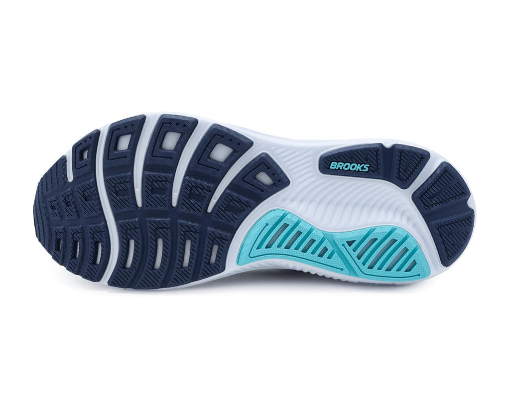 Men's Brooks Ghost 17 White/Beacon Blue/Ipanema