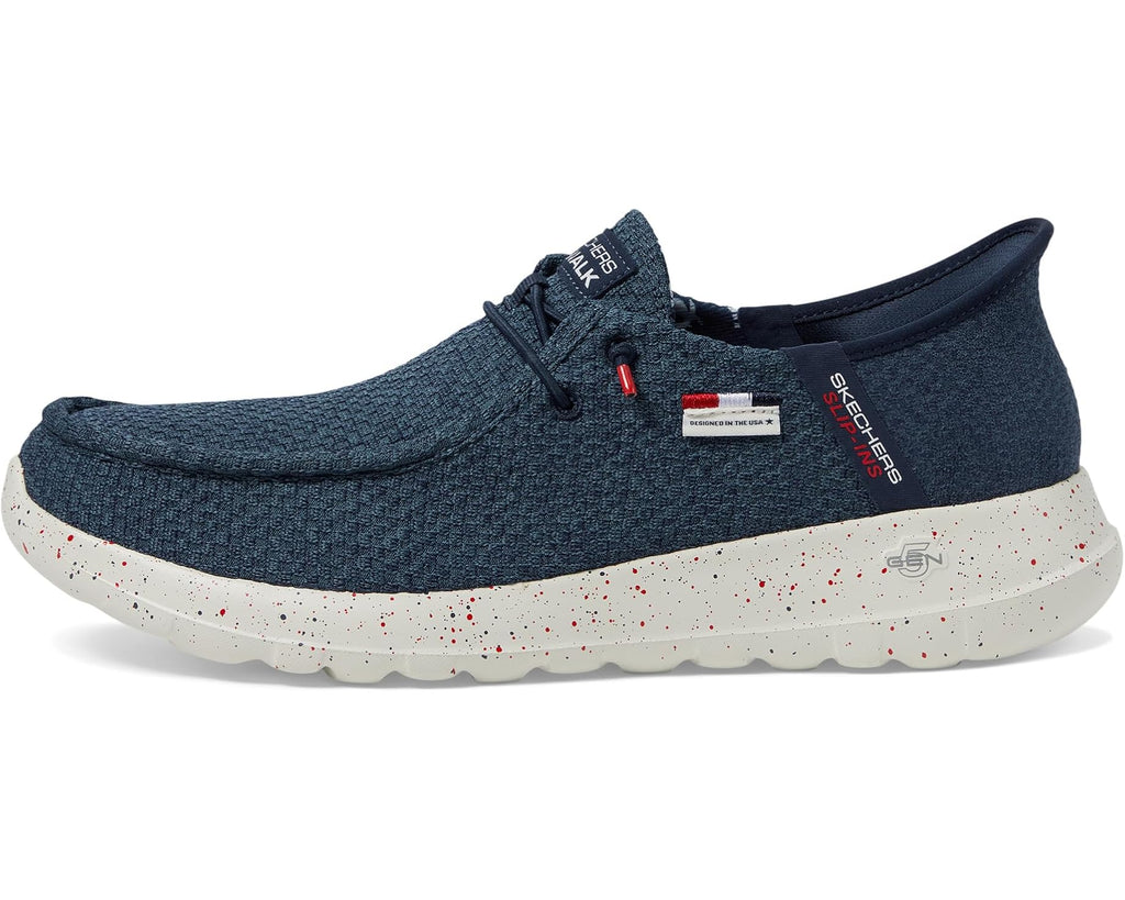 Men's SKECHERS Performance Go Walk Max - Hands Free Slip-ins The American Dream Navy
