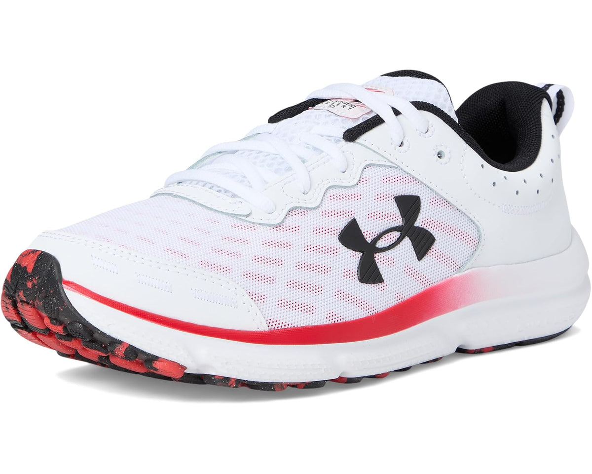 Men's Under Armour Charged Assert 10 White/Racer Red/Black
