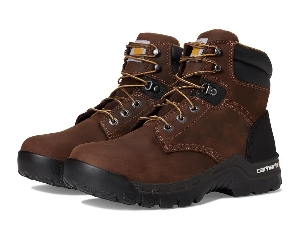 Men's Carhartt 6 Rugged Flex Soft Toe Work Boots Brown