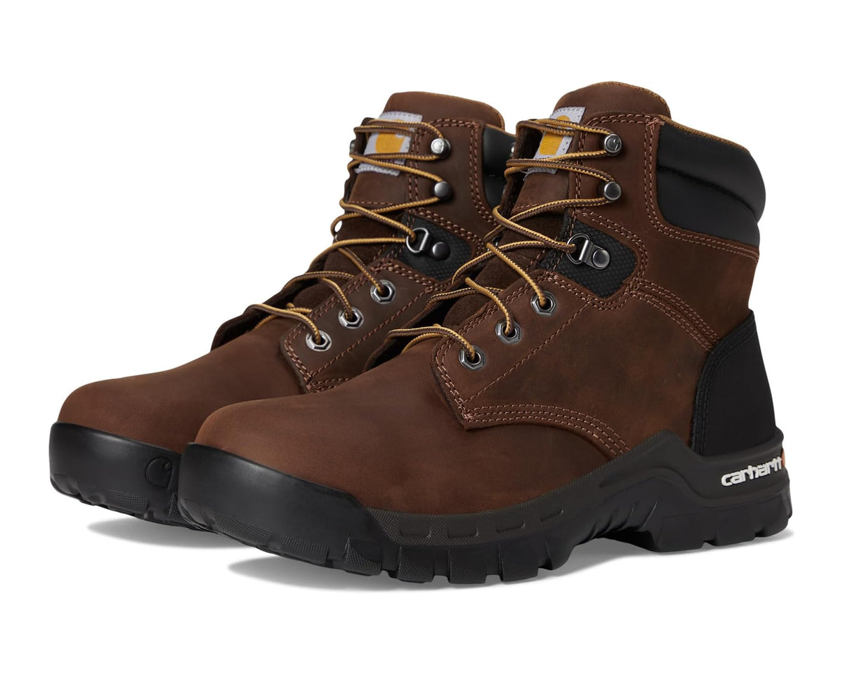 Men's Carhartt 6 Rugged Flex Soft Toe Work Boots Brown