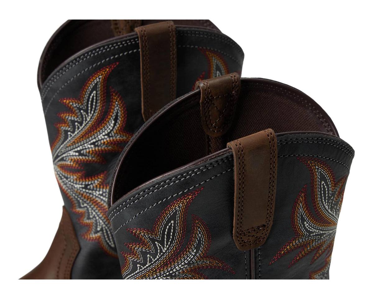 Men's Ariat OverDrive Wide Square Toe Composite Toe Work Boots Brown/Rough Stone