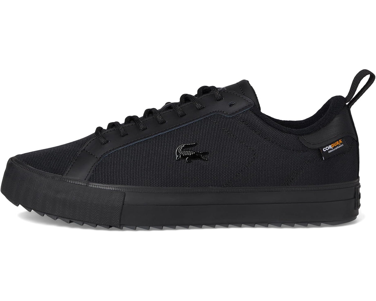 Men's Lacoste Powercourt Winter Outdoor Sneakers Black/Black