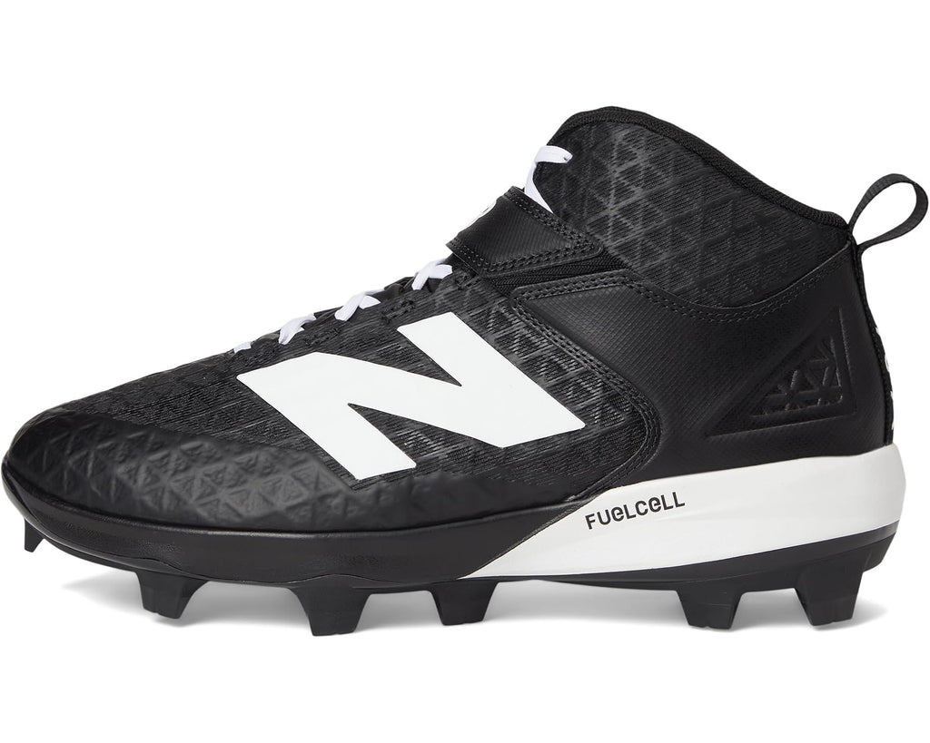 Men's New Balance Fuelcell 4040 V8 Mid-molded Baseball Cleats Black/White