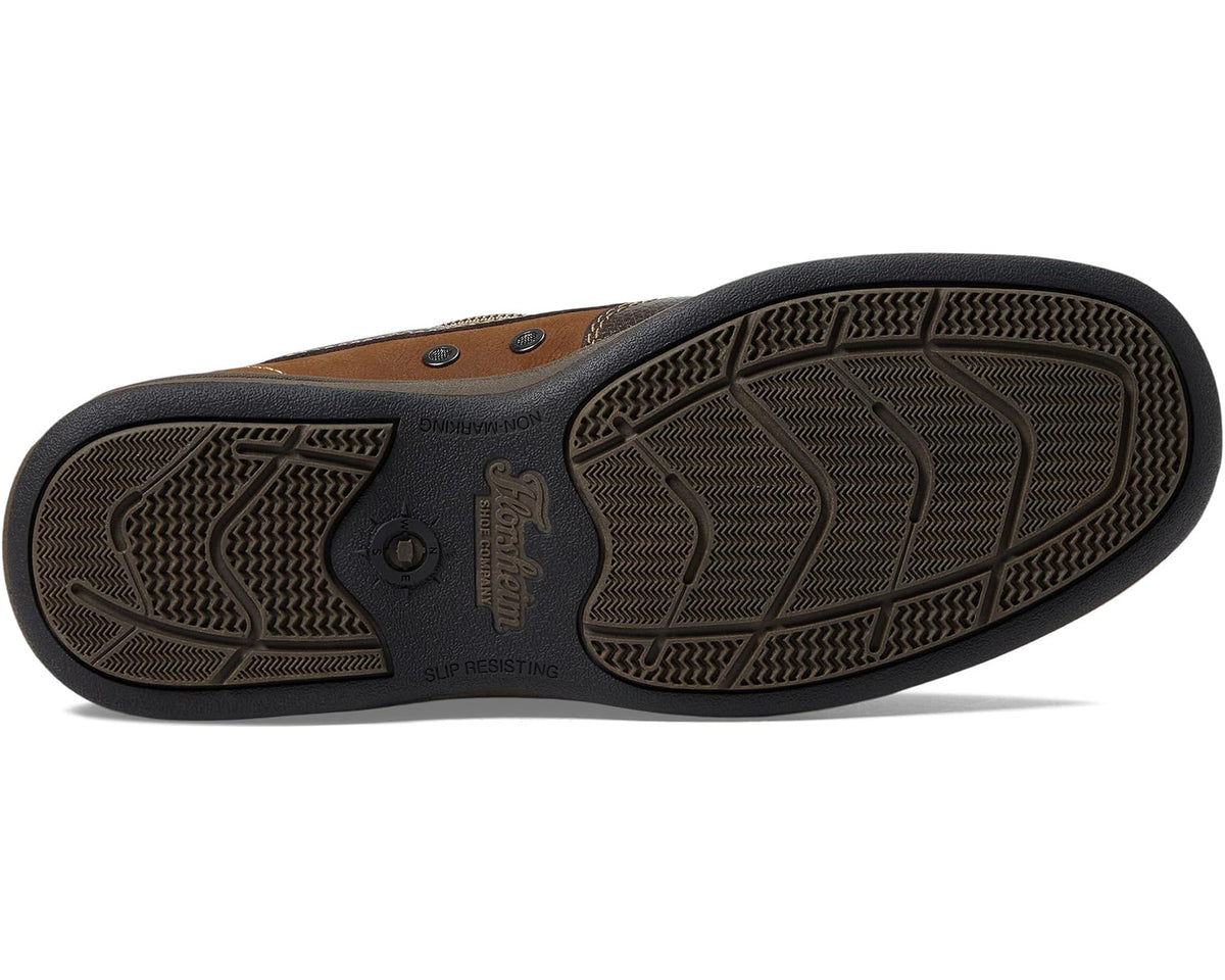Men's Florsheim Lakeside Ox Boat Shoe Stone Crazy Horse