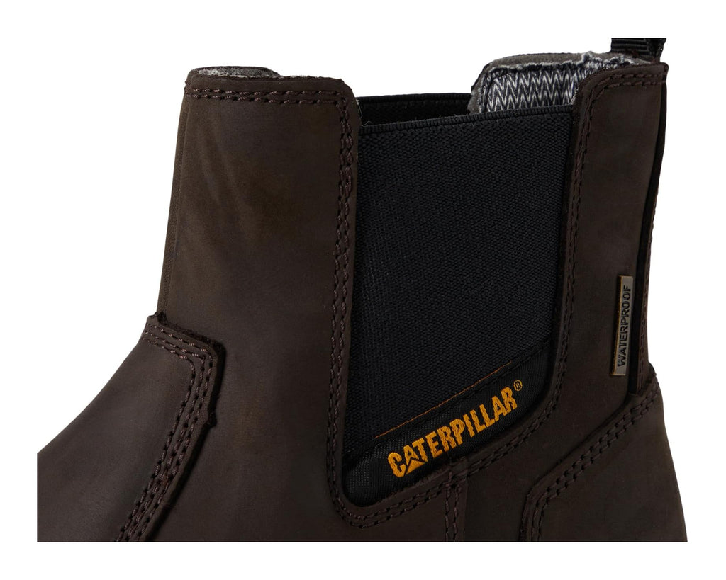 Men's Caterpillar Striver Chelsea Waterproof Steel Toe Brown