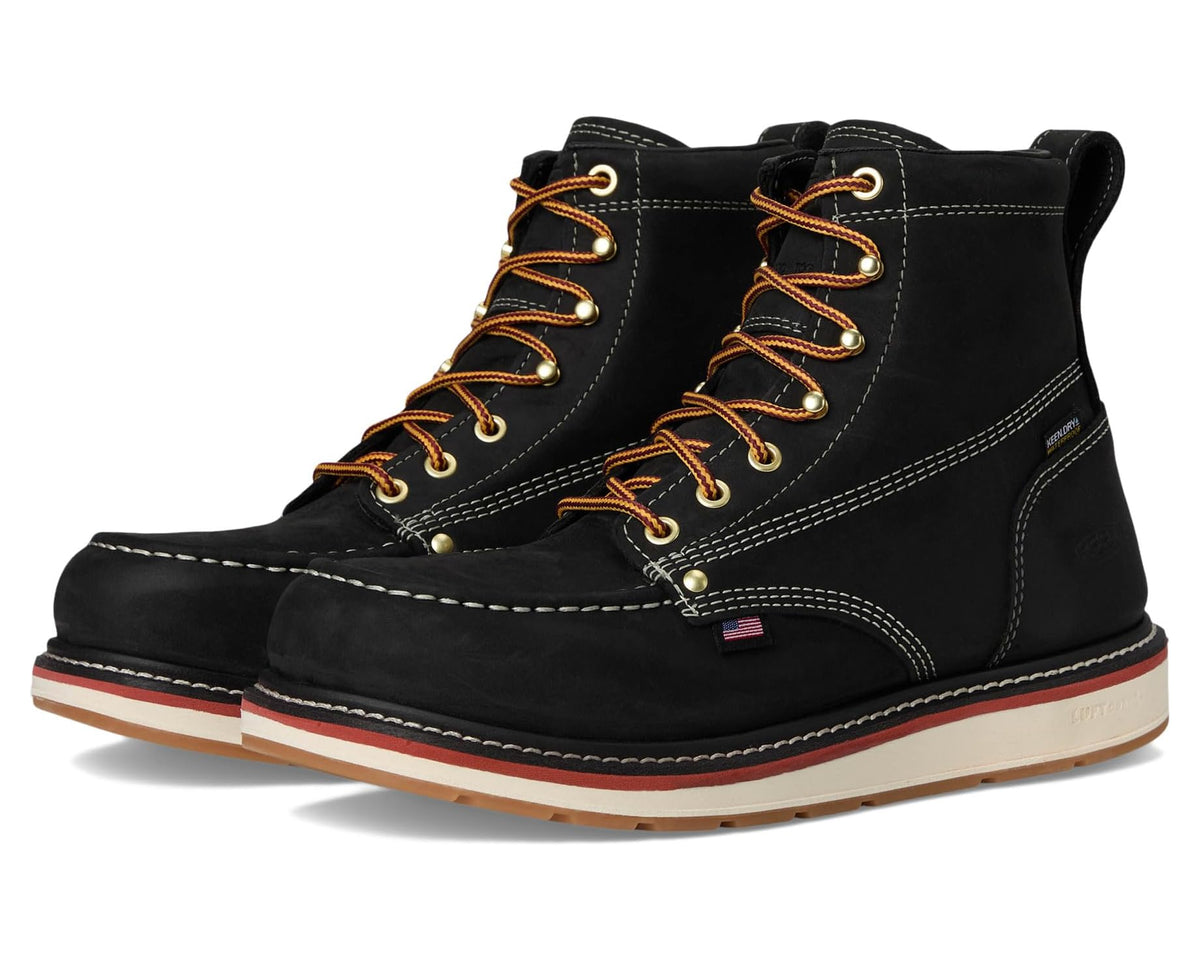 Men's KEEN Utility Liberty 6 Waterproof Boots (Carbon Toe) Black/Gum