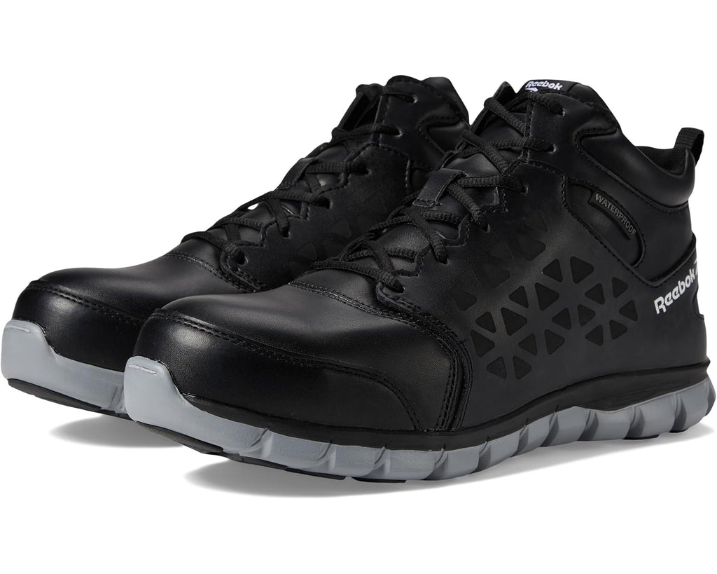 Men's Reebok Work Sublite Cushion Work Mid Comp Toe EH Black/Grey