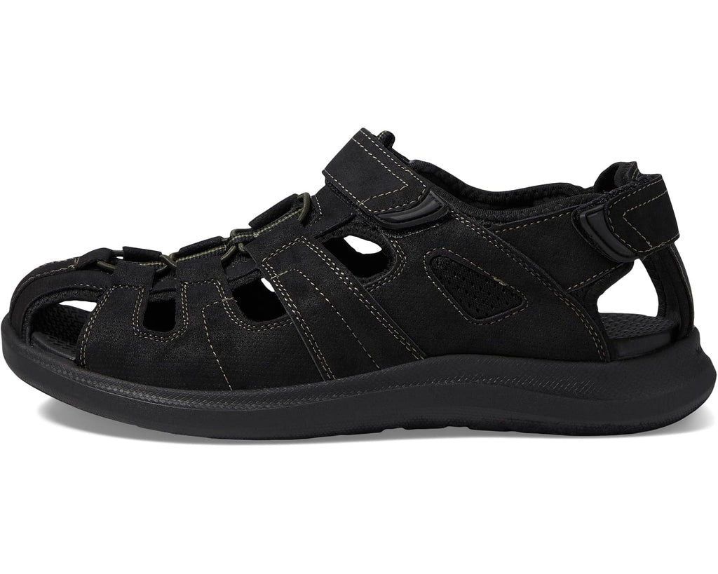 Men's Nunn Bush Rio Vista Fisherman Sandal Black