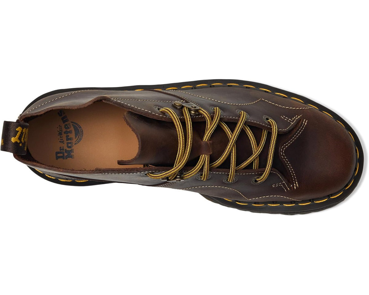 Unisex Dr. Martens Church Quad Archive Dark Brown Crazy Horse
