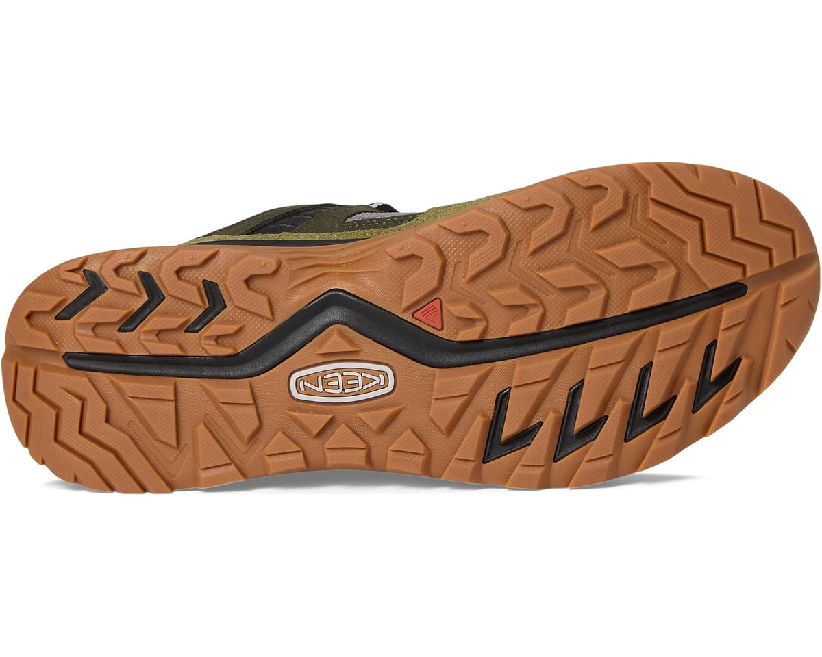Men's KEEN Hightrail Waterproof Hiking Shoes Steel Grey/ForeST Night